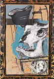 Markus Lüpertz, Stillleben mit Helm, 2011, Mixed media