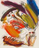Walter Stöhrer, Nadja, Blatt 2, 1988, Mixed media