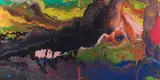 Gerhard Richter, Flow, 2013, lacquer on glass mounted on Alu Dibond