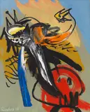 Anton Rooskens, Komposition, 1968, Oil on canvas
