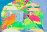Ohne Titel by Walasse Ting, Um 1975, Acrylic, sold Dec 2017