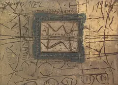 Georges Noël, Fensterbild, 1962, Mixed media