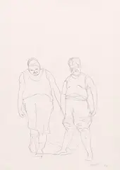 Ohne Titel by Neo Rauch, 2007, Pencil drawing, sold Dec 2017