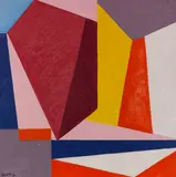 Otto Ritschl, Komposition 56/41, 1956, Oil on fibreboard