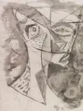 Kopf by Ernst Wilhelm Nay, 1946, Watercolor, sold Dec 2017