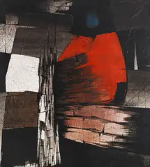 Hans Jaenisch, TB# 51 (Tuschbild), 1963, Mixed media