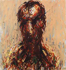 Kopf by Max Uhlig, 1986, Oil on canvas, sold Dec 2017