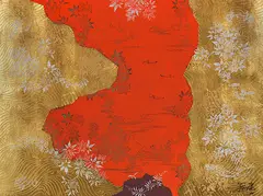 Toshimitsu Imai, Work (Tatsuta River), 1990, Mixed media