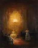 Otto Eduard Pippel, Musizierende Abendgesellschaft
