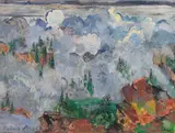 Oskar Moll, Wolken im Gebirge, Um 1920/1923, Oil on canvas