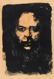 Emil Nolde, Männerkopf (Selbstbildnis), 1907, Lithograph