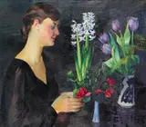 Conrad Felixmüller, Blumenbetrachtung