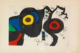 Joan Miró, Les Deux Amis, 1969, Etching and aquatint