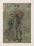 Pablo Picasso, Les Saltimbanques, 1922, Etching and aquatint in colours