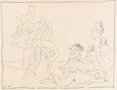 Danses by Pablo Picasso, 1954, Lithograph, sold Dec 2017