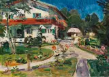 Maria Caspar-Filser, Haus im Garten, 1931, Oil on canvas