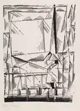 Lyonel Feininger, Gelmeroda, 1920, Woodcut
