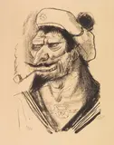 Otto Dix, Südlicher Matrose, 1923, Lithograph