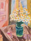 Margeritenstrauß by Erich Heckel, 1921, Watercolor, sold Dec 2017