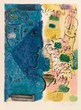 Le profil bleu by Marc Chagall, 1967, Lithograph in colors, sold Dec 2017