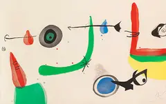Deballage II by Joan Miró, 1975, Etching and aquatint in colors, sold Dec 2017