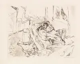 Max Beckmann, Liebespaar I, 1916, Drypoint