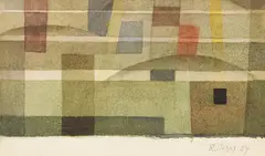 Komposition in Moll by Rudolf Jahns, 1924, Watercolor, sold Dec 2017