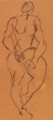 Nu by Fernand Léger, 1905, India Ink, sold Dec 2017