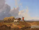 Heinrich Bürkel, Der umgestürzte Heuwagen