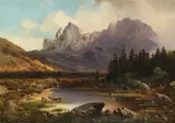 Karl Millner, In den Dolomiten, 1864, Oil on canvas