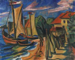 Max Pechstein, Sommermorgen, 1919, Oil on canvas