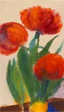 Emil Nolde, Drei rote Tulpen