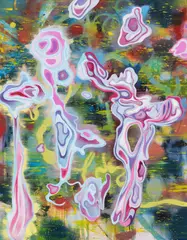 Daniel Richter, Stählerne Erbsen, 1999-2000, Oil