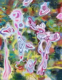 Daniel Richter, Stählerne Erbsen, 1999-2000, Oil