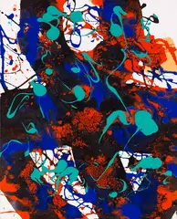 Untitled (SFF. 1740) by Sam Francis, 1994, Acrylic on canvas, sold Jun 2017