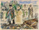 George Grosz, Grablegung/ Letzte Instanz/ He was a good provider