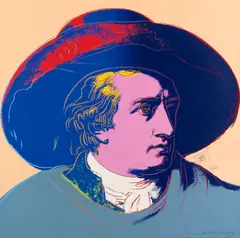 Goethe by Andy Warhol, 1982, Silkscreen in colors, sold Jun 2017