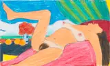 Tom Wesselmann, Study for Great American Nude #92, 1966, Pencil drawing