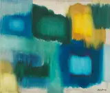 Blau und Gelb by Fritz Winter, 1964, Oil on canvas, sold Jun 2017