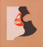 Tom Wesselmann, Untitled (Study for Face #1), 1967, Gouache