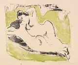 Sich sonnende Badende by Ernst Ludwig Kirchner, 1909, Lithograph in colors, sold Jun 2017