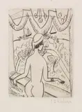 Ernst Ludwig Kirchner, Nackte Frau am Fenster, Fehmarn, 1913, Drypoint