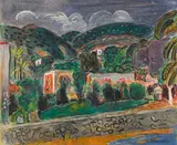 Hans Purrmann, Hügellandschaft auf Ischia
