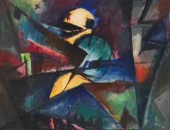 Arnold Topp, Ohne Titel, 1916, Gouache