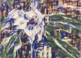 Blaue Magnolie by Christian Rohlfs, Wohl 1929, Water-tempera, sold Jun 2017