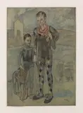 Pablo Picasso, Les Saltimbanques, 1922, Etching and aquatint in colors
