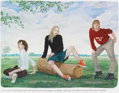 Markus Muntean & Adi Rosenblum, Untitled (Strange, the moments like that when everything seems to break free and just drift and anything might happen), 2002, Acrylic on canvas