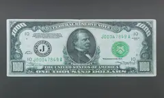 One Thousand Dollars by Guido Mocafico, 2003, Cibachrome print, sold Jun 2017