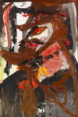 Der Prokonsul by Jonathan Meese, 2004, Oil on canvas, sold Jun 2017