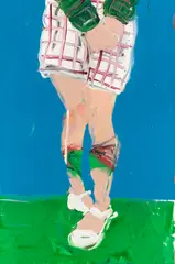 Beine V by Cornelius Völker, 1996, Acrylic on canvas, sold Jun 2017
